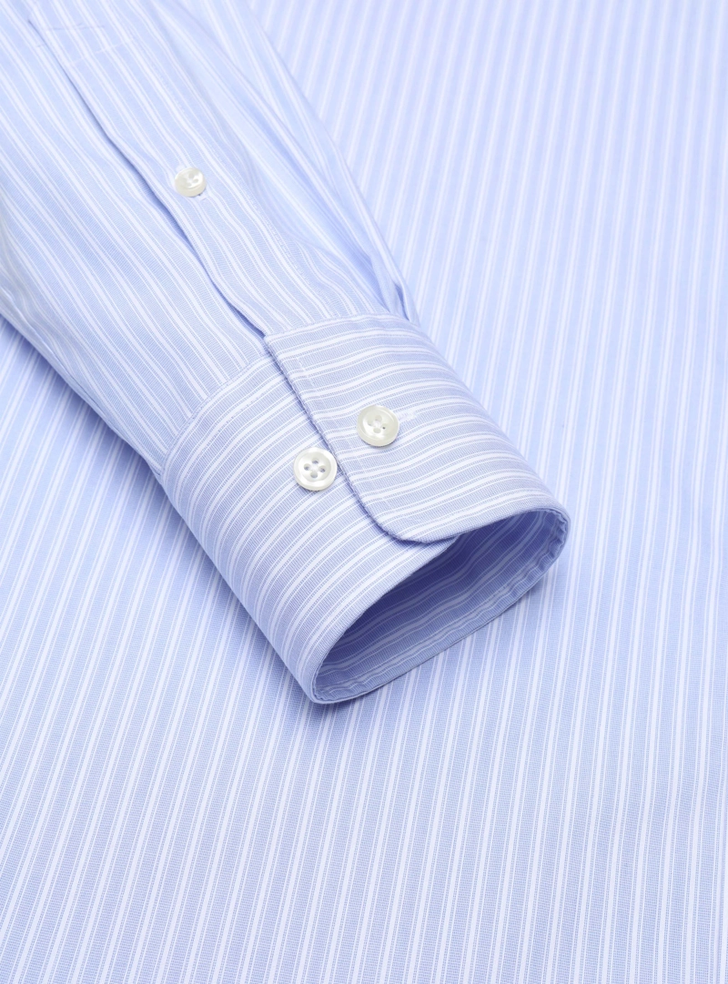 CAMISA FORMAL RAYAS NON IRON TAILORED FIT CELESTE ARROW - 5