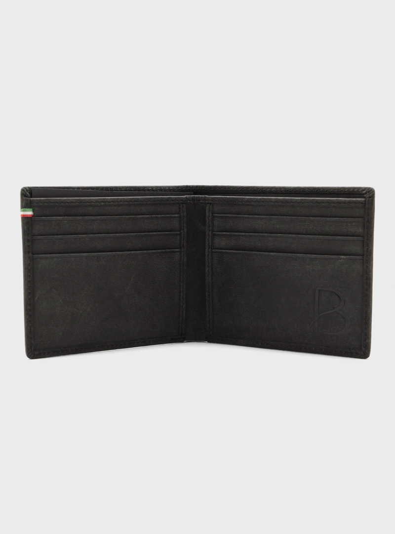 BILLETERA DE CUERO TEXTURADA NEGRO PIERO BUTTI - 3