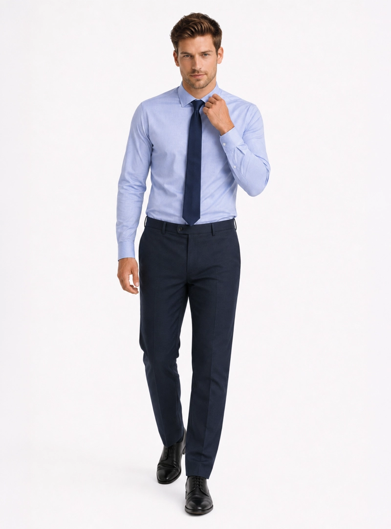 CAMISA FORMAL OXFORD SLIM FIT CELESTE ARROW - 4