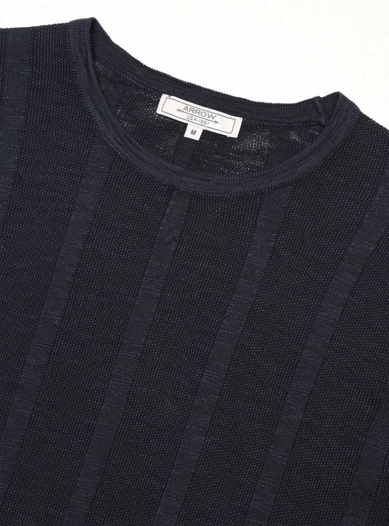 SWEATER STONE WASH REGULAR FIT AZUL MARINO ARROW - 5