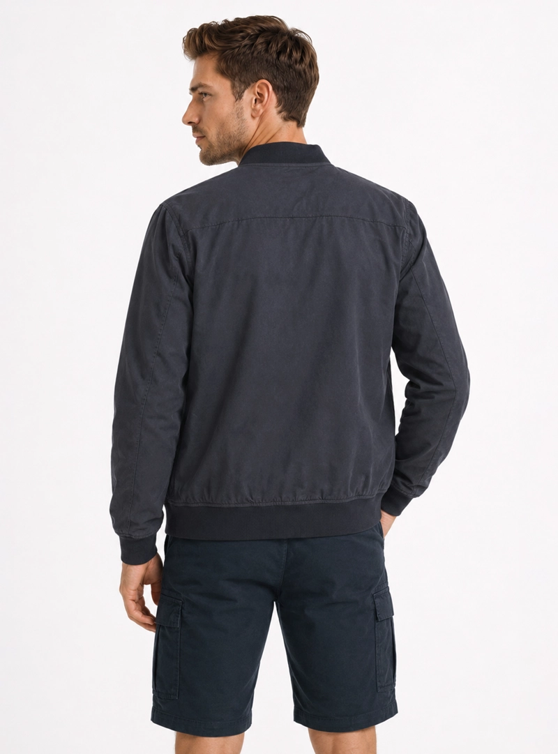 CHAQUETA BOMBER REGULAR FIT AZUL MARINO ARROW - 2