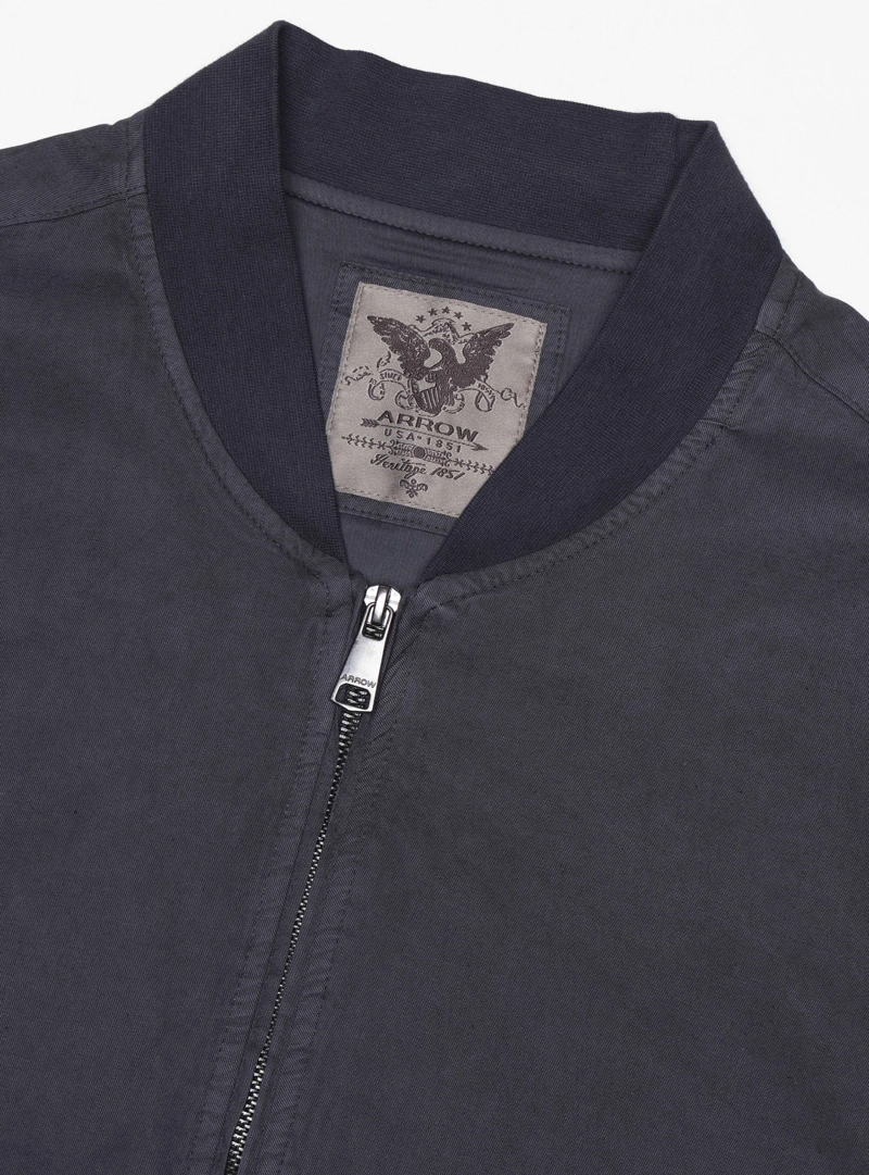 CHAQUETA BOMBER REGULAR FIT AZUL MARINO ARROW - 5