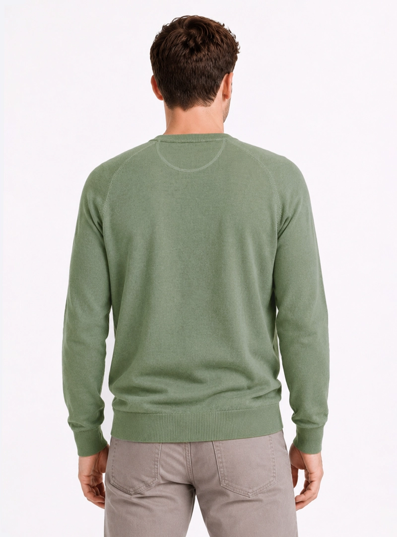 SWEATER STONE WASH REGULAR FIT VERDE ARROW - 2