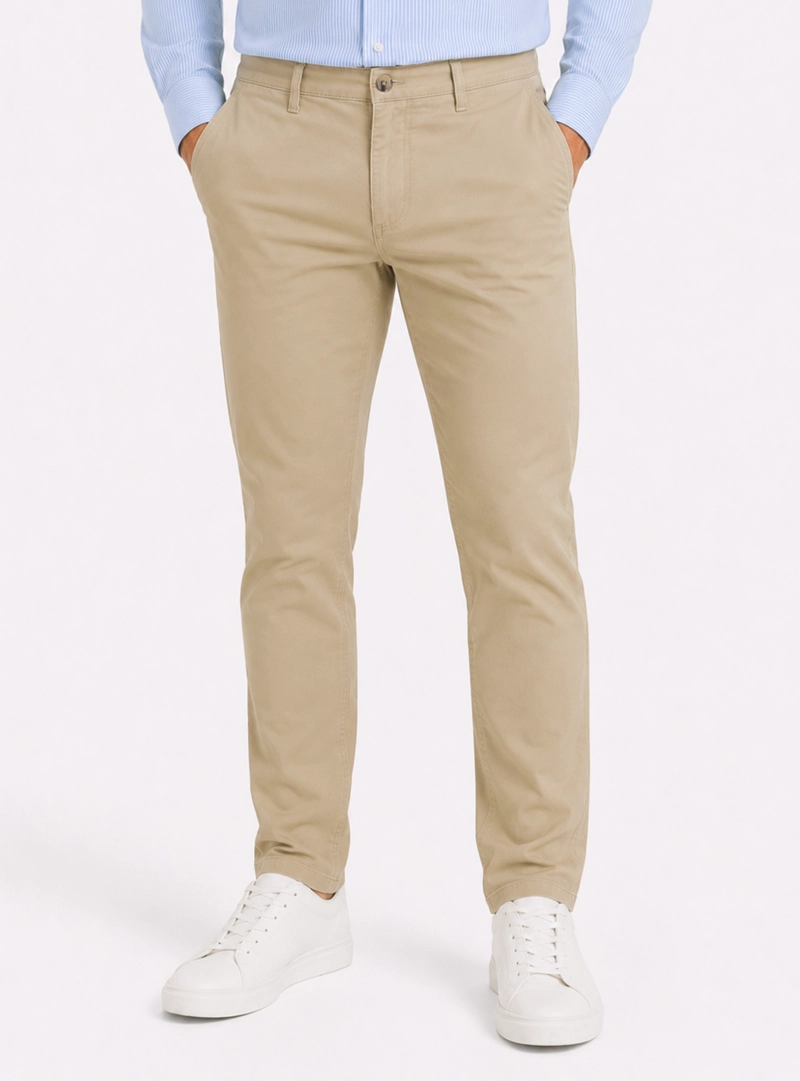 PANTALON CHINO SPANDEX REGULAR FIT BEIGE ARROW - 1