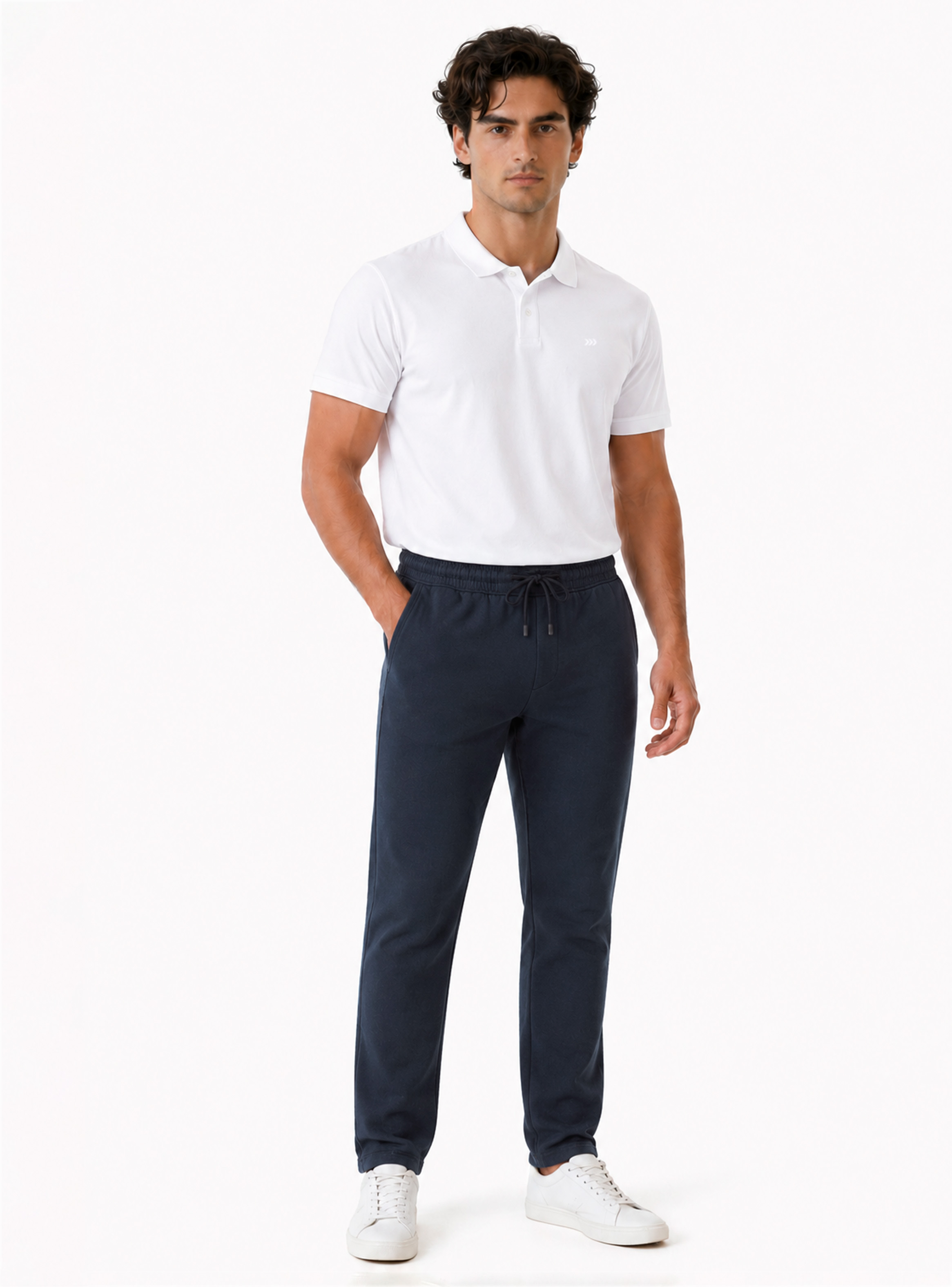 PANTALON SPANDEX REGULAR FIT AZUL MARINO ARROW - 4