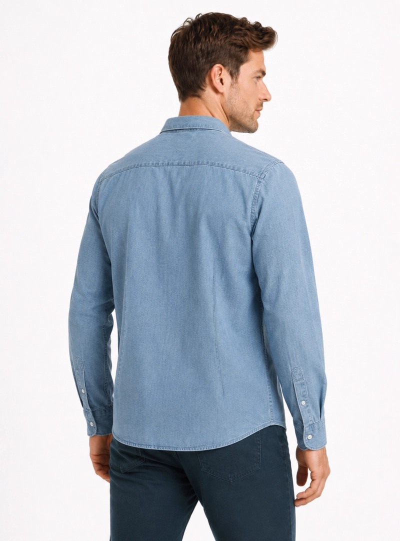 CAMISA DENIM REGULAR FIT CELESTE ARROW - 2