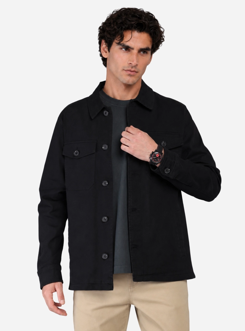 CHAQUETA LISA SPANDEX REGULAR FIT NEGRO ARROW - 1