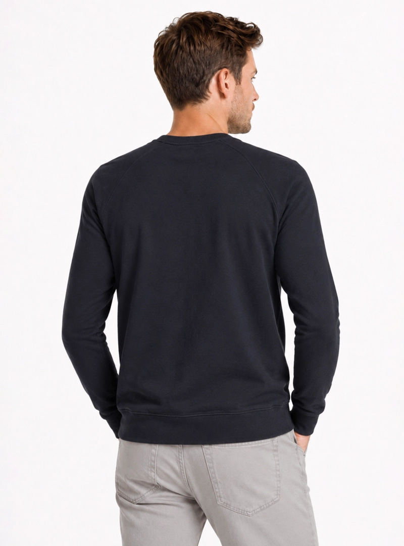 POLERON STONE WASH REGULAR FIT AZUL MARINO ARROW - 2