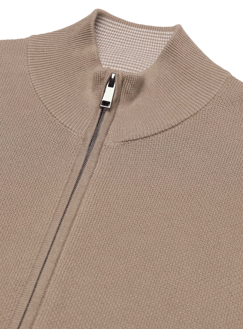 SWEATER CUELLO ALTO REGULAR FIT BEIGE ARROW - 5
