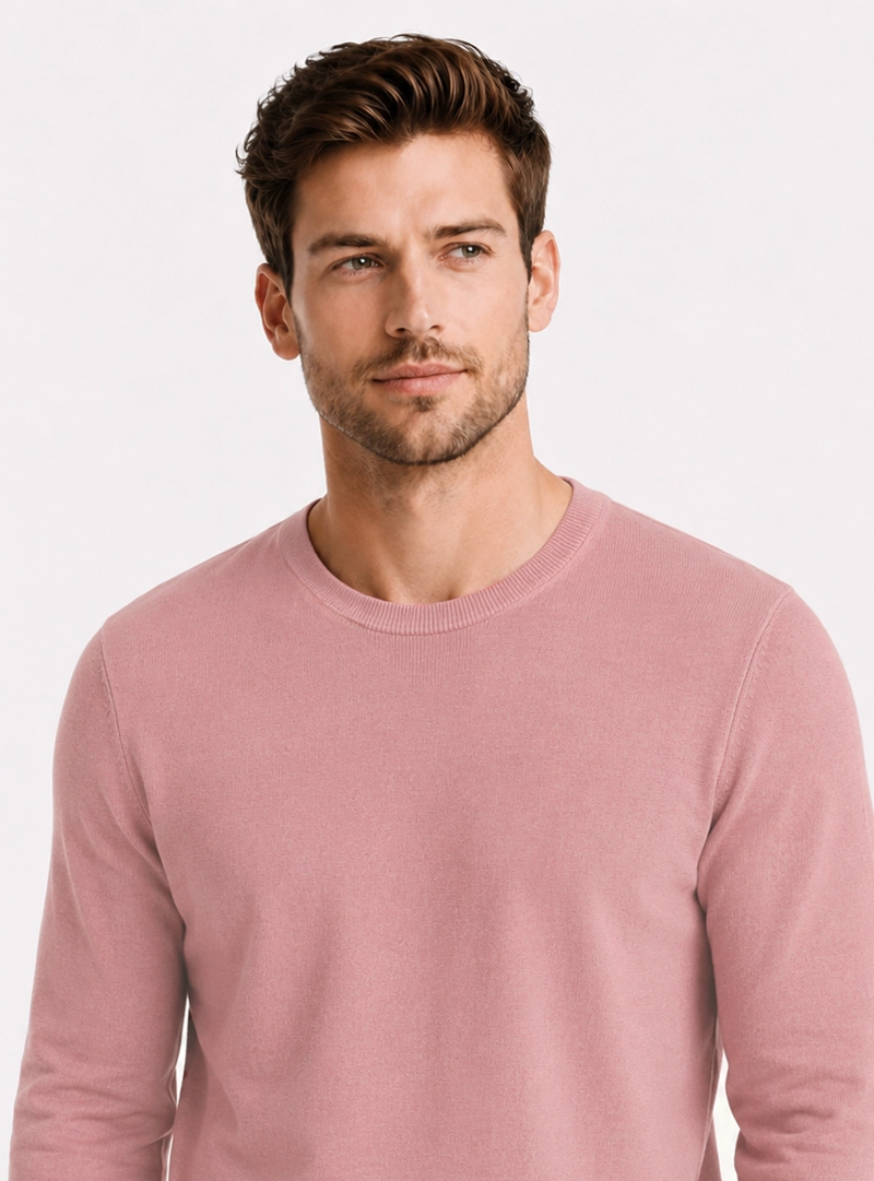 SWEATER STONE WASH REGULAR FIT ROSADO ARROW - 3