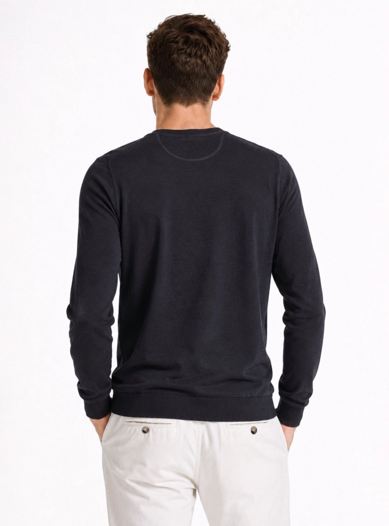 SWEATER STONE WASH REGULAR FIT AZUL MARINO ARROW - 2