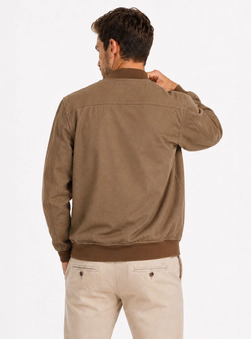 CHAQUETA BOMBER REGULAR FIT TAUPE ARROW - 2