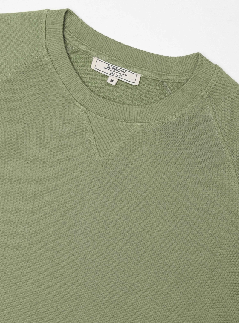 POLERON STONE WASH REGULAR FIT VERDE ARROW - 5