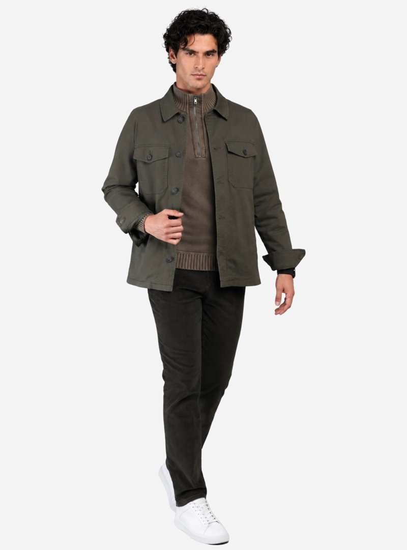 CHAQUETA LISA SPANDEX REGULAR FIT VERDE ARROW - 4