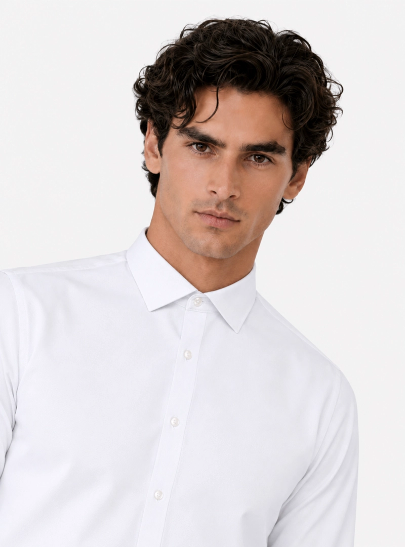 CAMISA FORMAL OXFORD SLIM FIT BLANCO ARROW - 3