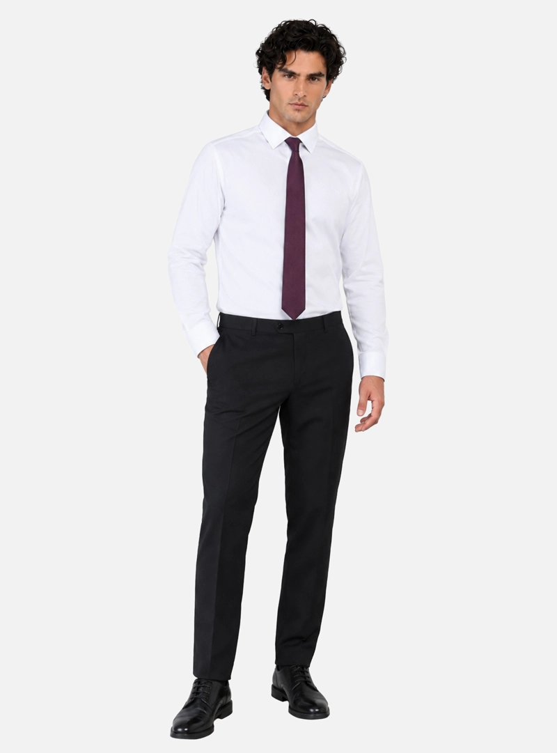 CAMISA FORMAL OXFORD SLIM FIT BLANCO ARROW - 4