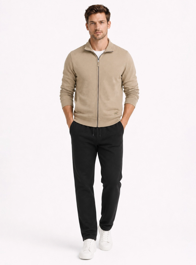 POLERON STONE WASH REGULAR FIT CAFE  ARROW - 4