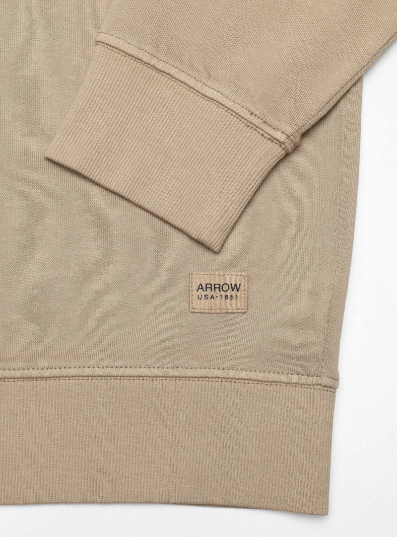 POLERON STONE WASH REGULAR FIT CAFE  ARROW - 5