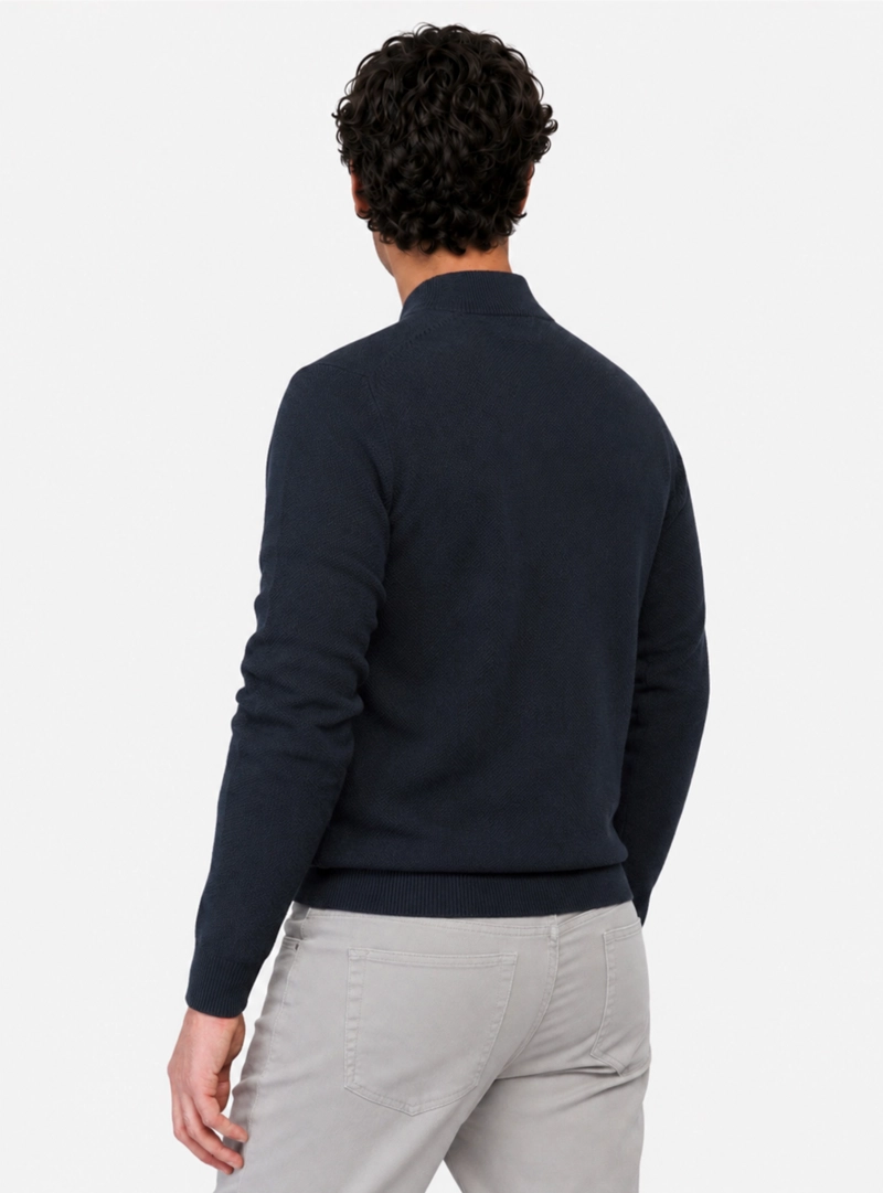 SWEATER CUELLO ALTO REGULAR FIT AZUL MARINO ARROW - 2