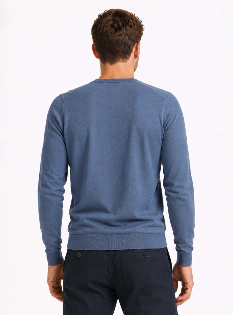SWEATER STONE WASH REGULAR FIT AZUL ARROW - 2