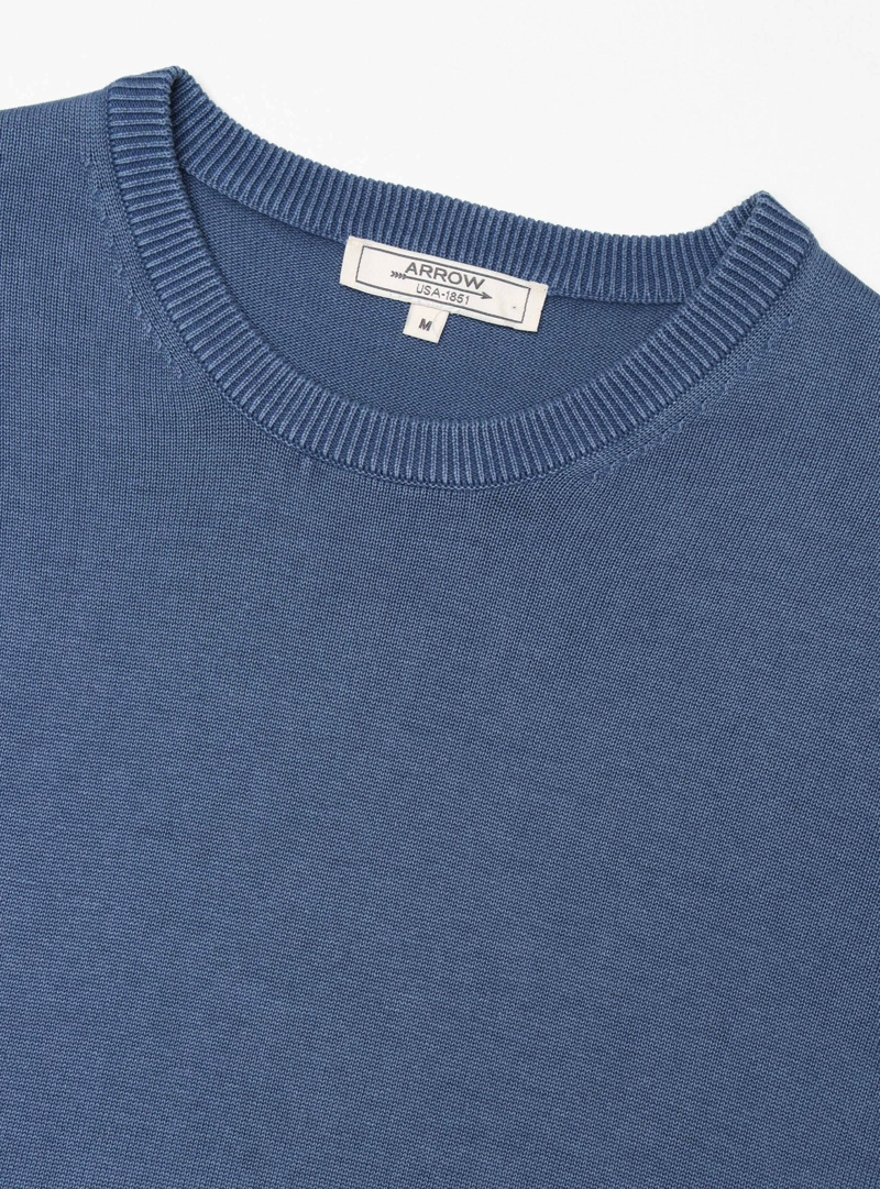 SWEATER STONE WASH REGULAR FIT AZUL ARROW - 5