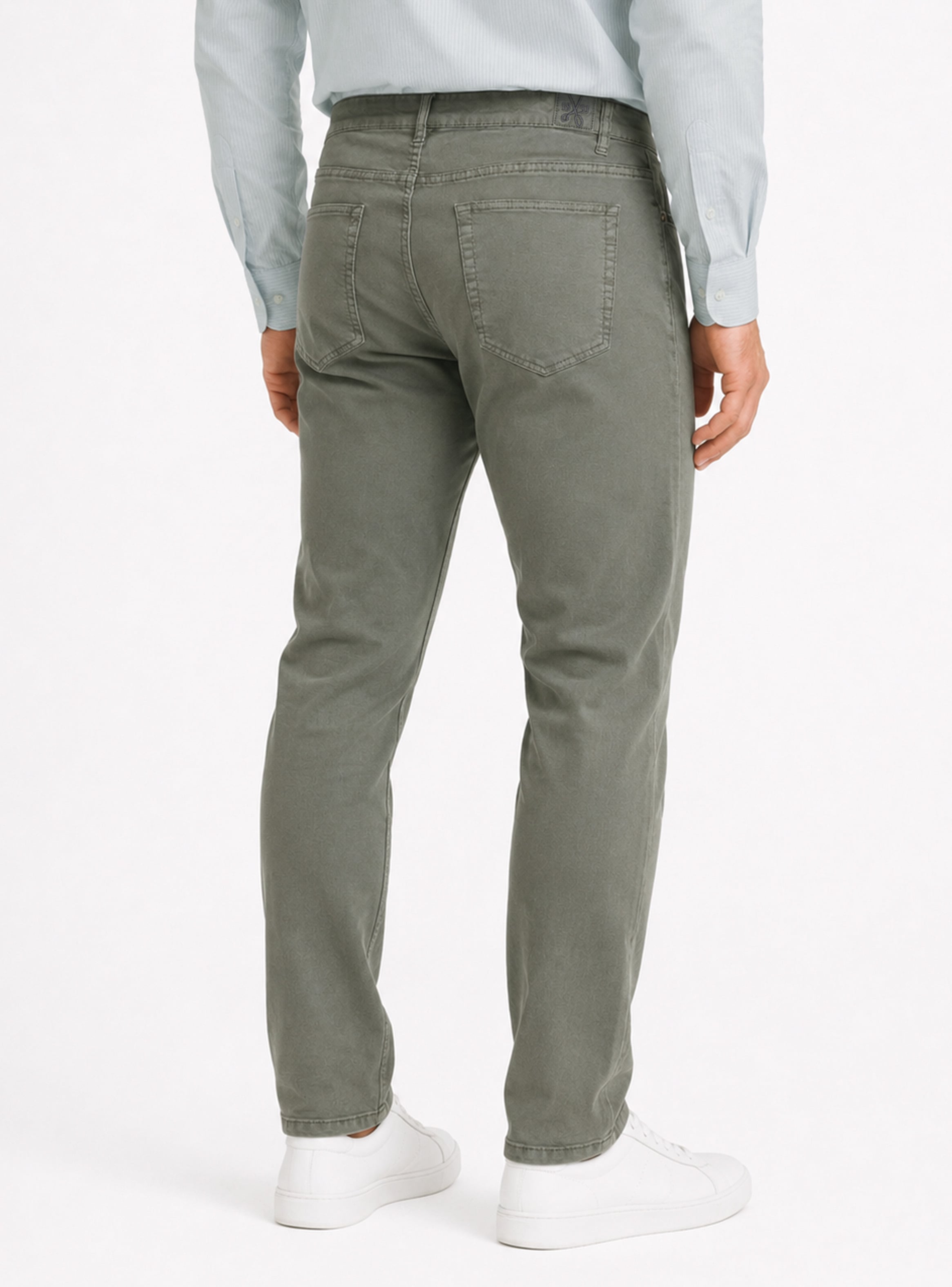 PANTALON 5 POCKET SPANDEX REGULAR FIT VERDE ARROW - 2