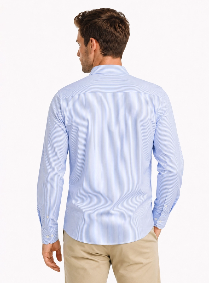 CAMISA A RAYAS REGULAR FIT CELESTE ARROW - 2