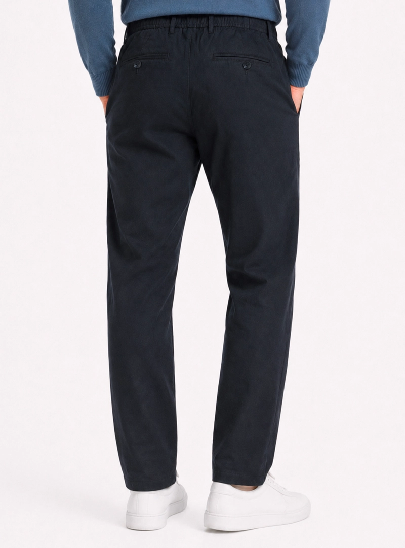 PANTALON LINO ALGODON REGULAR FIT AZUL MARINO ARROW - 2