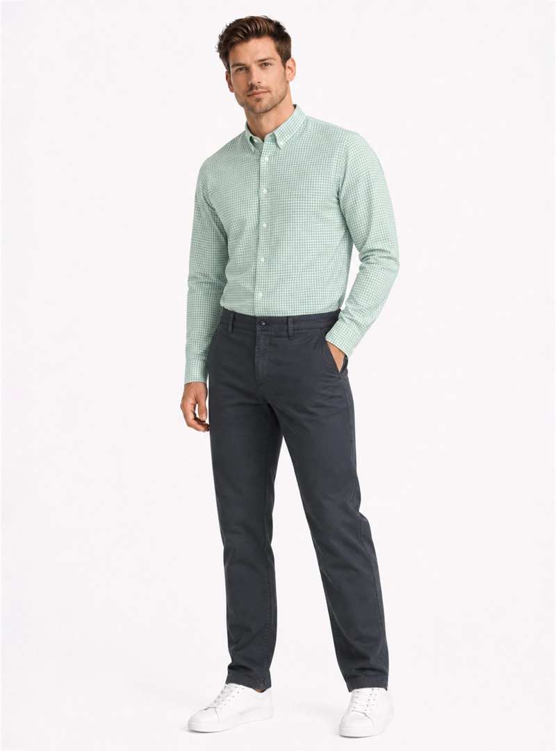 PANTALON CHINO SPANDEX REGULAR FIT AZUL MARINO ARROW - 4