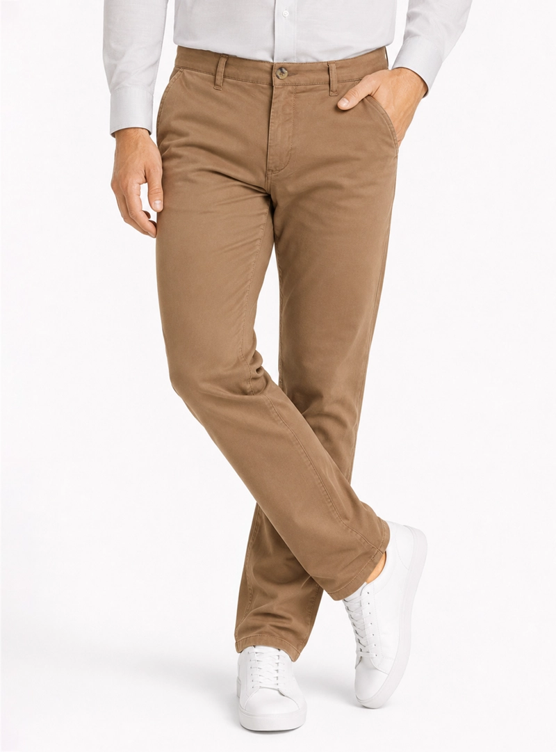 PANTALON CHINO SPANDEX REGULAR FIT CAFE  ARROW - 1