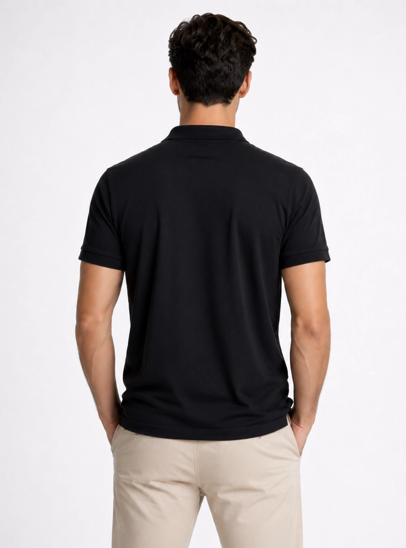 POLERA PIQUE REGULAR FIT NEGRO PIERO BUTTI - 2