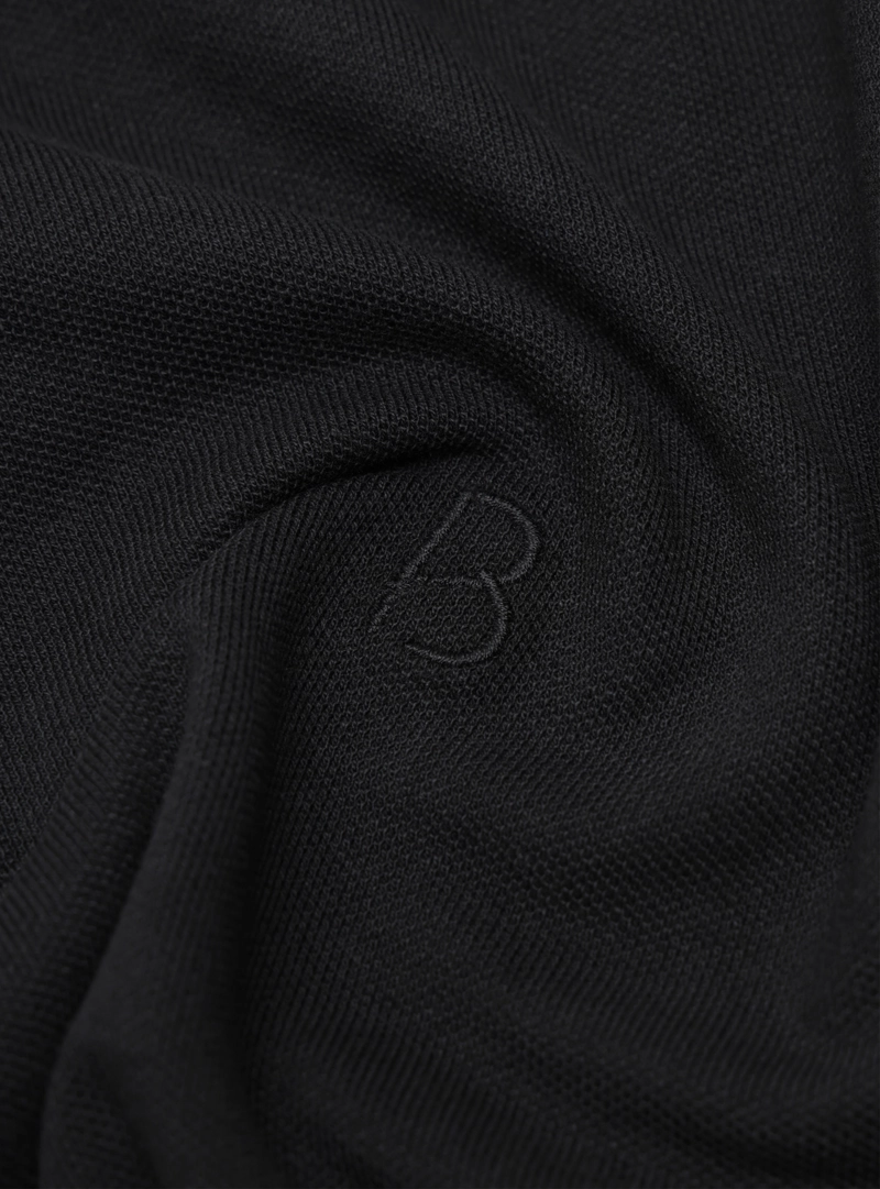 POLERA PIQUE REGULAR FIT NEGRO PIERO BUTTI - 6