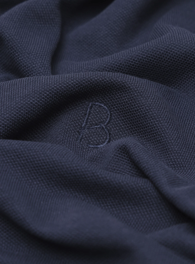 POLERA PIQUE REGULAR FIT AZUL PIERO BUTTI - 5