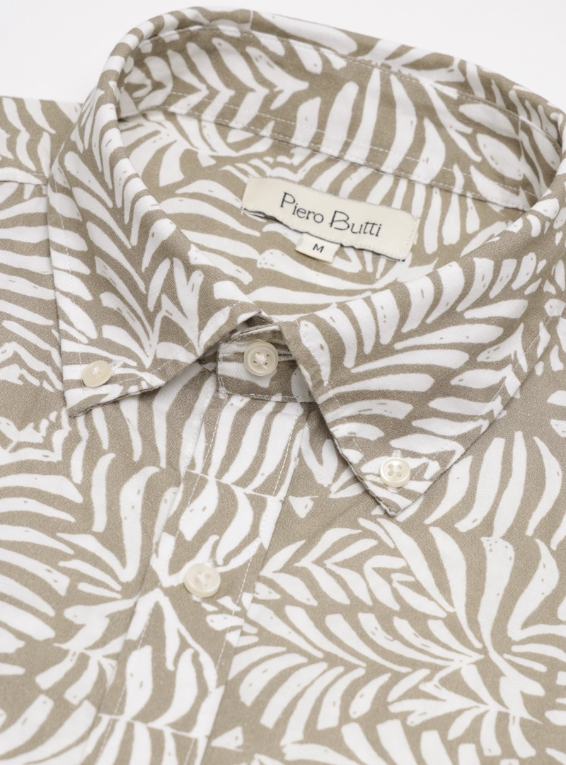 CAMISA PRINT REGULAR FIT CAFE  PIERO BUTTI - 5
