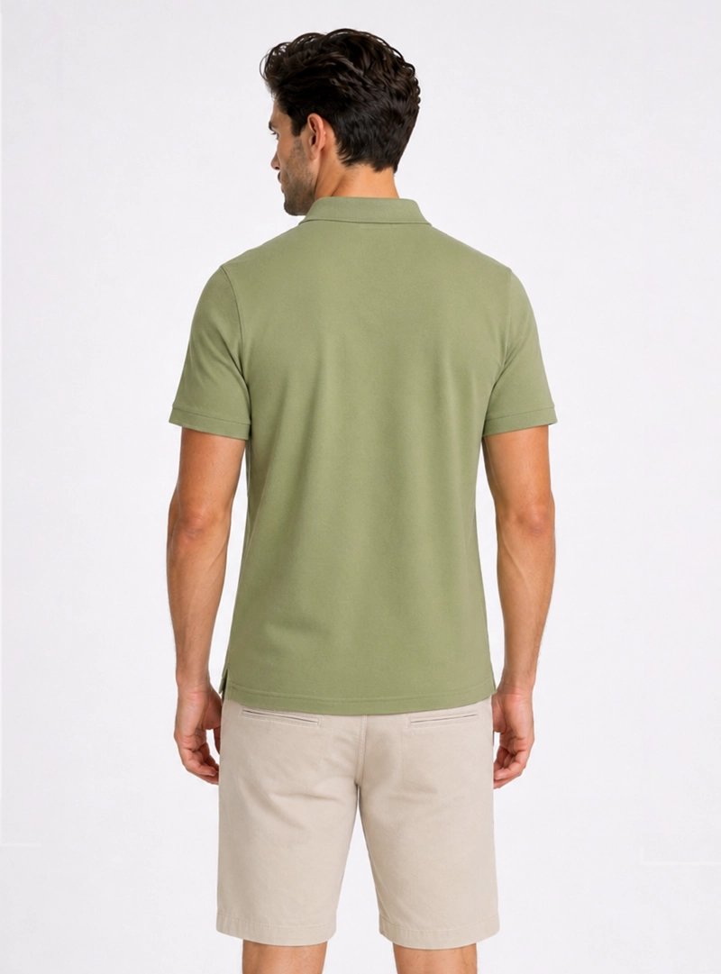 POLERA PIQUE REGULAR FIT VERDE PIERO BUTTI - 2