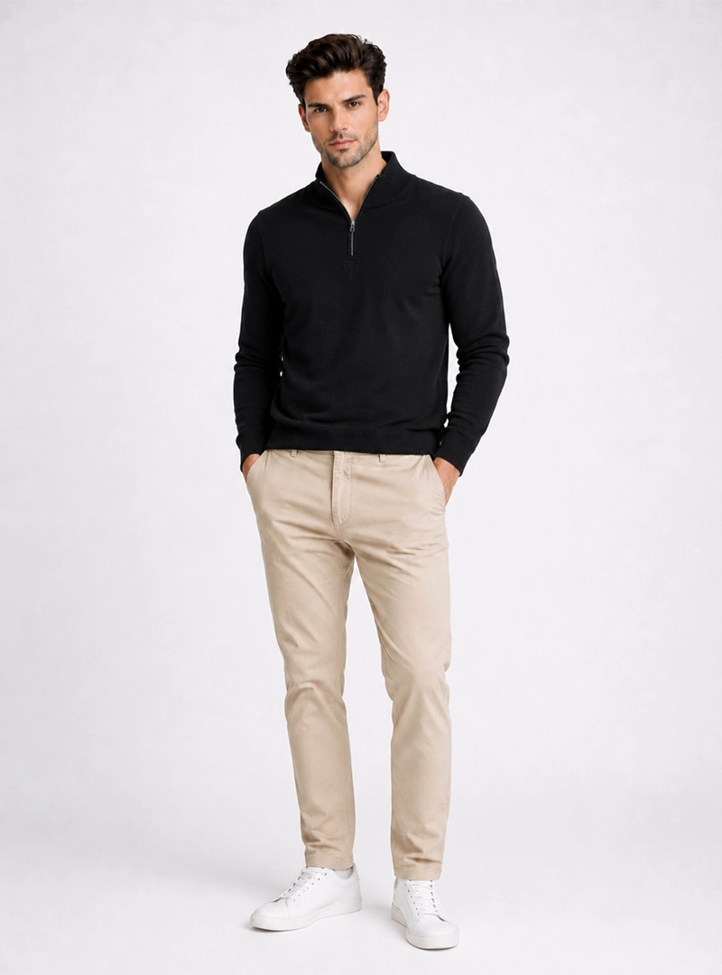PANTALON CHINO SPANDEX REGULAR FIT ARENA PIERO BUTTI - 3