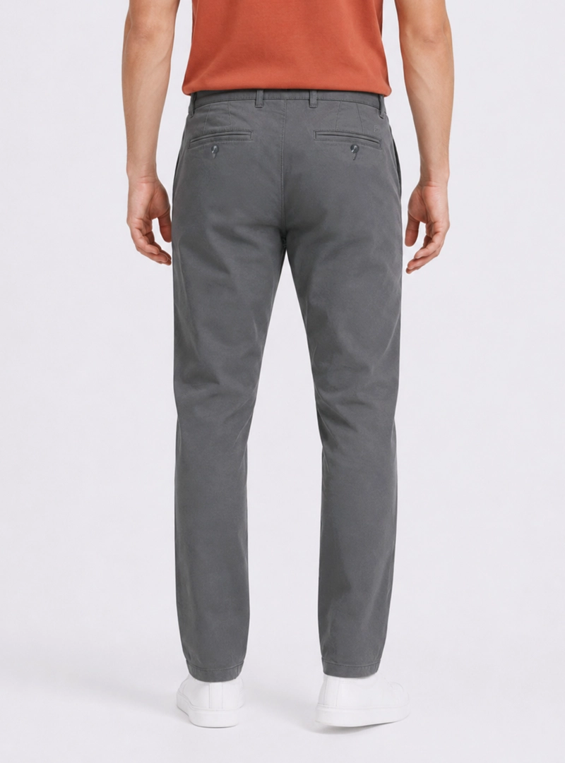 PANTALON CHINO SPANDEX REGULAR FIT GRIS PIERO BUTTI - 2