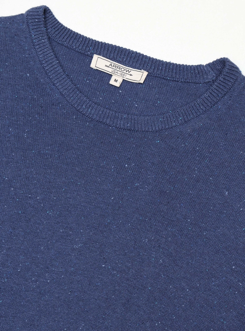 SWEATER CUELLO REDONDO REGULAR FIT AZUL CLARO ARROW - 5