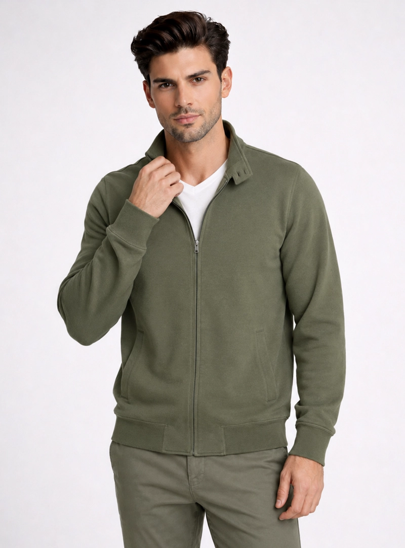 POLERON CUELLO ALTO REGULAR FIT VERDE PIERO BUTTI - 1
