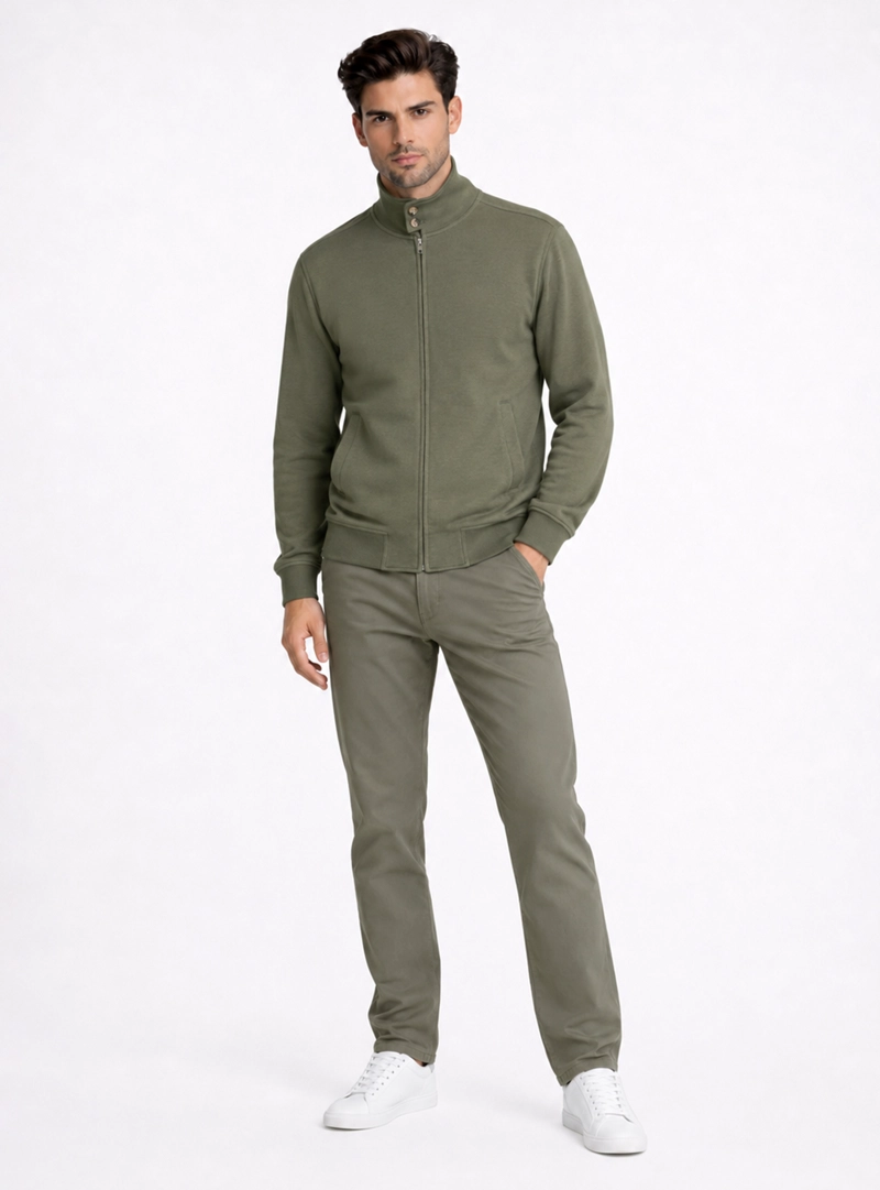 POLERON CUELLO ALTO REGULAR FIT VERDE PIERO BUTTI - 5