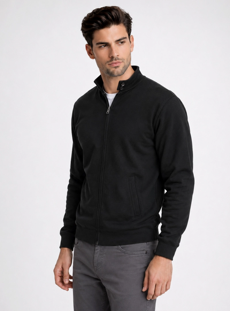 POLERON CUELLO ALTO REGULAR FIT NEGRO PIERO BUTTI - 1