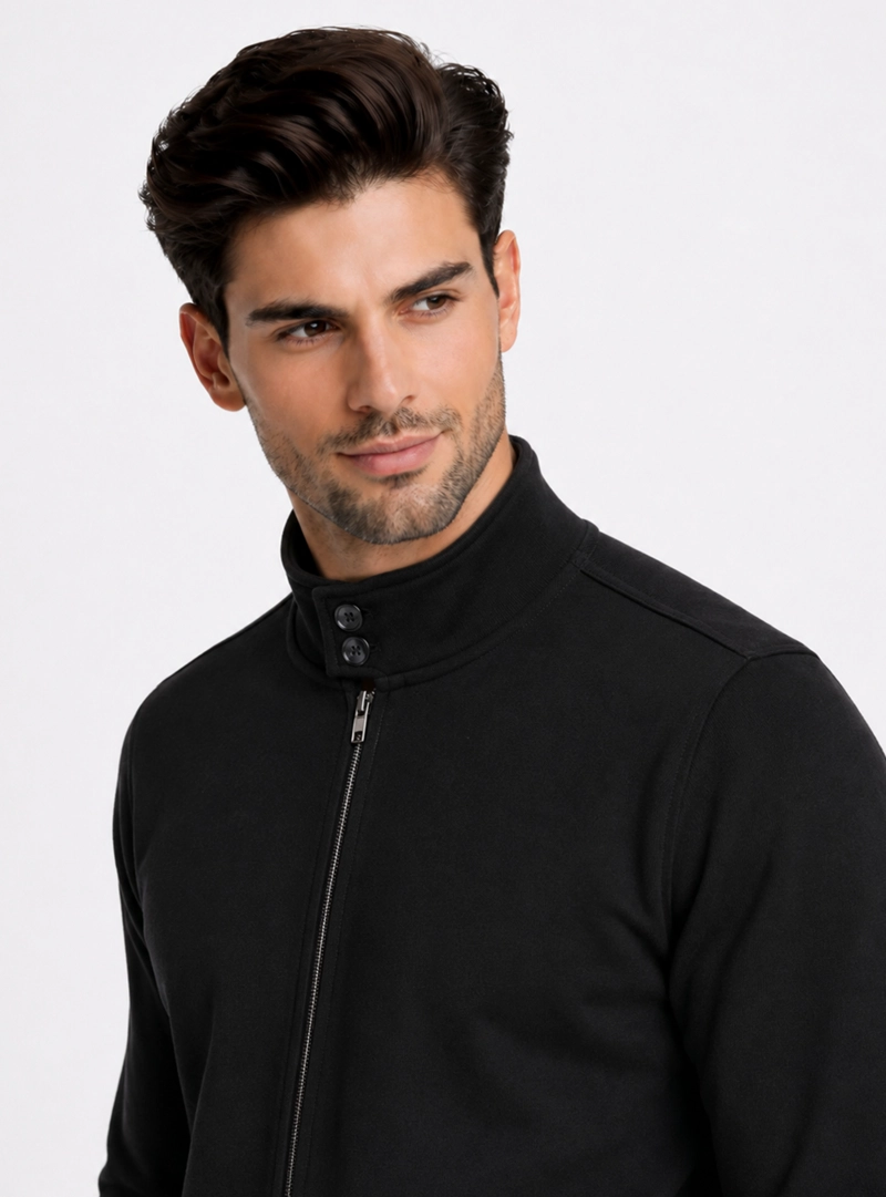 POLERON CUELLO ALTO REGULAR FIT NEGRO PIERO BUTTI - 3