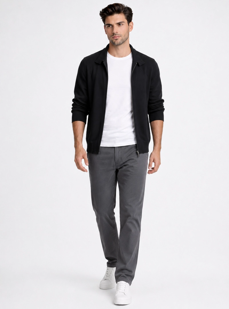 POLERON CUELLO ALTO REGULAR FIT NEGRO PIERO BUTTI - 5