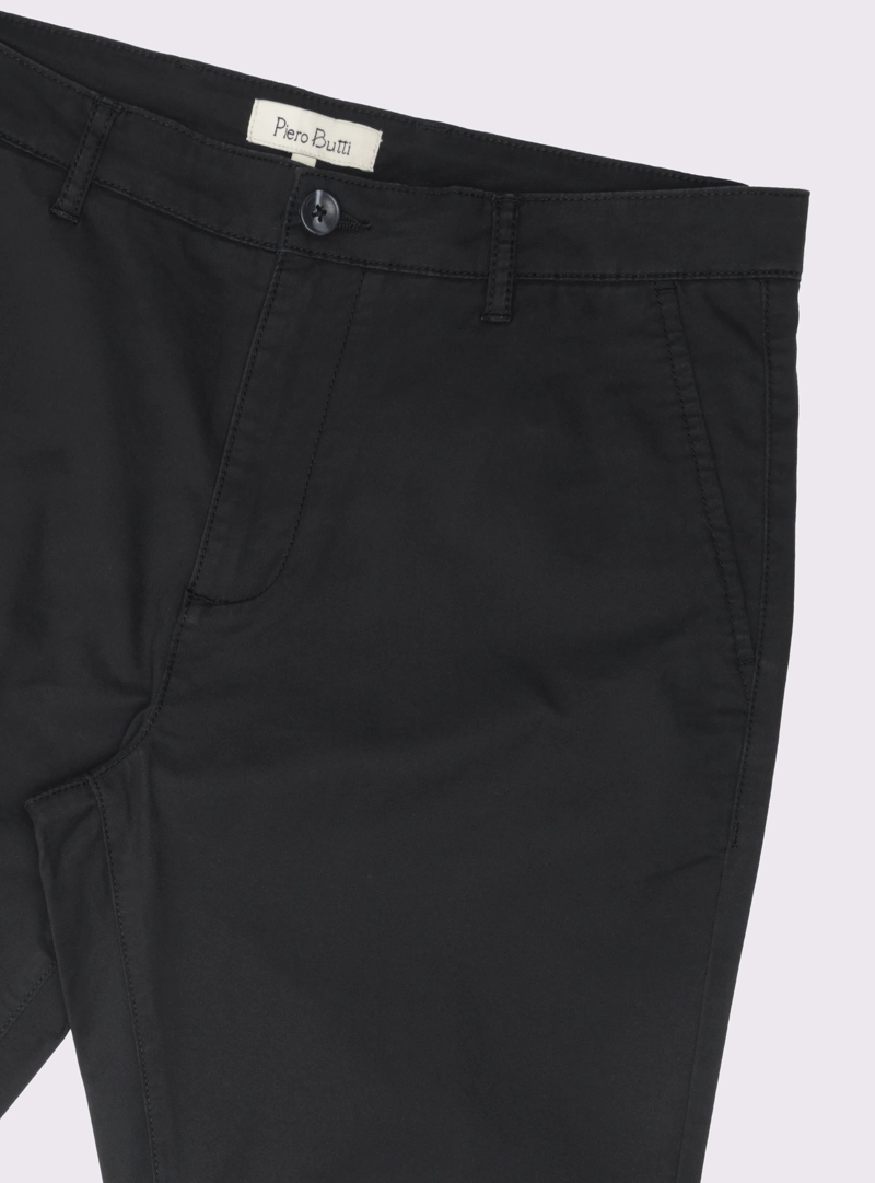 PANTALON CHINO SPANDEX REGULAR FIT NEGRO PIERO BUTTI - 5