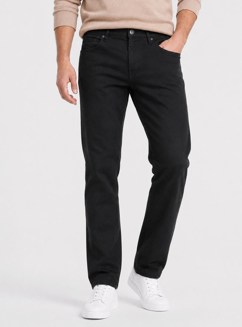 PANTALON 5 POCKET SPANDEX REGULAR FIT NEGRO PIERO BUTTI - 1