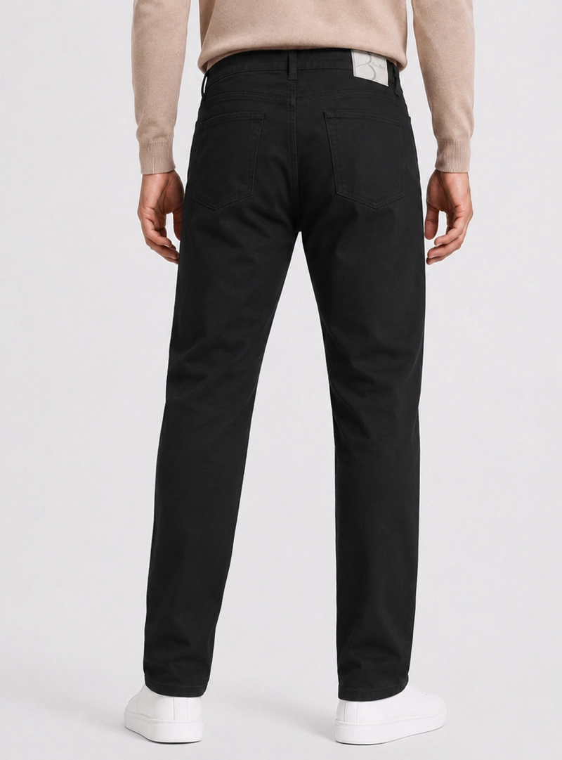 PANTALON 5 POCKET SPANDEX REGULAR FIT NEGRO PIERO BUTTI - 2