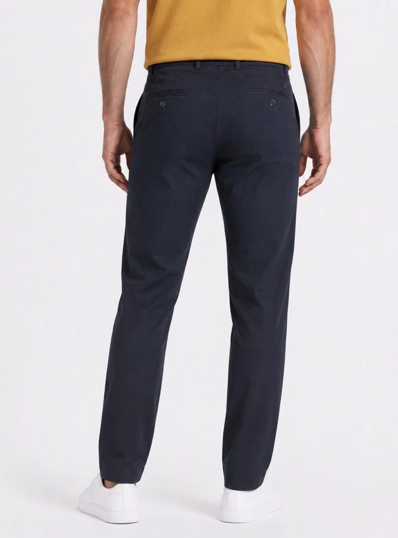 PANTALON CHINO SPANDEX REGULAR FIT AZUL MARINO PIERO BUTTI - 2