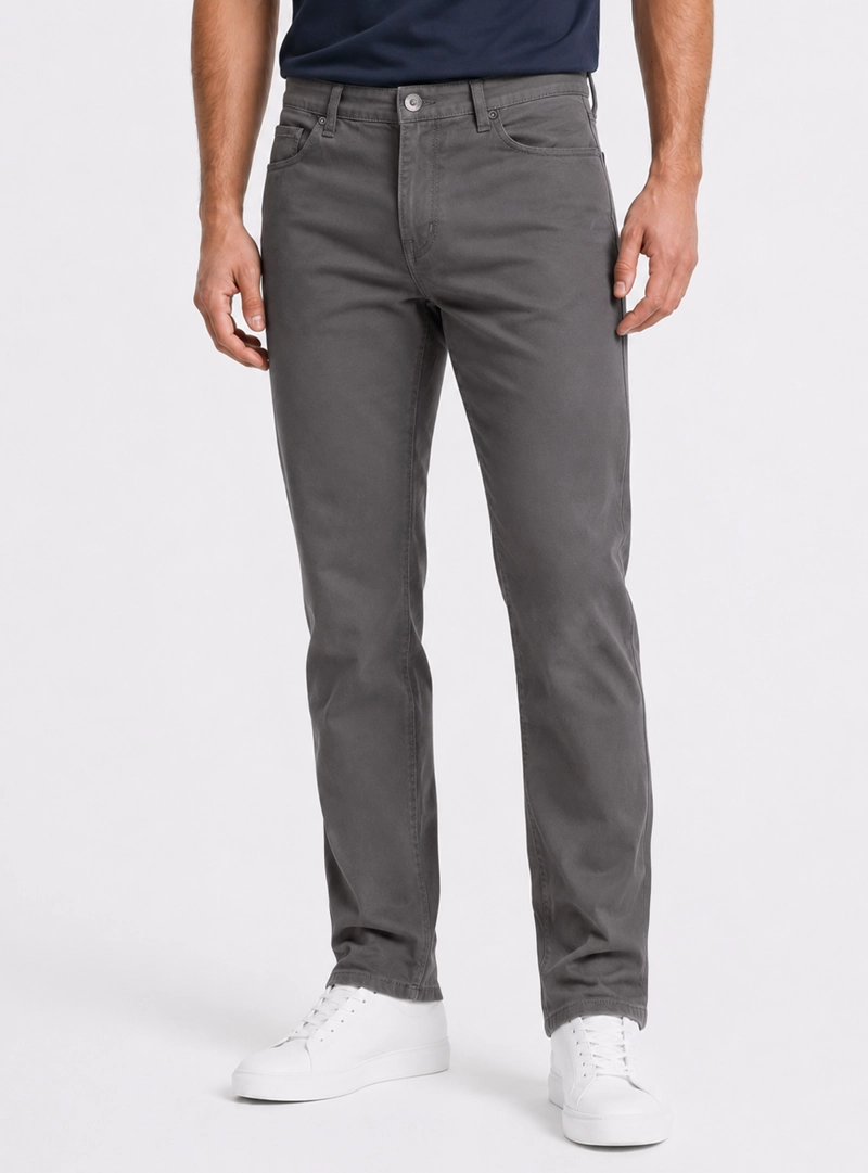 PANTALON 5 POCKET SPANDEX REGULAR FIT GRIS PIERO BUTTI - 1