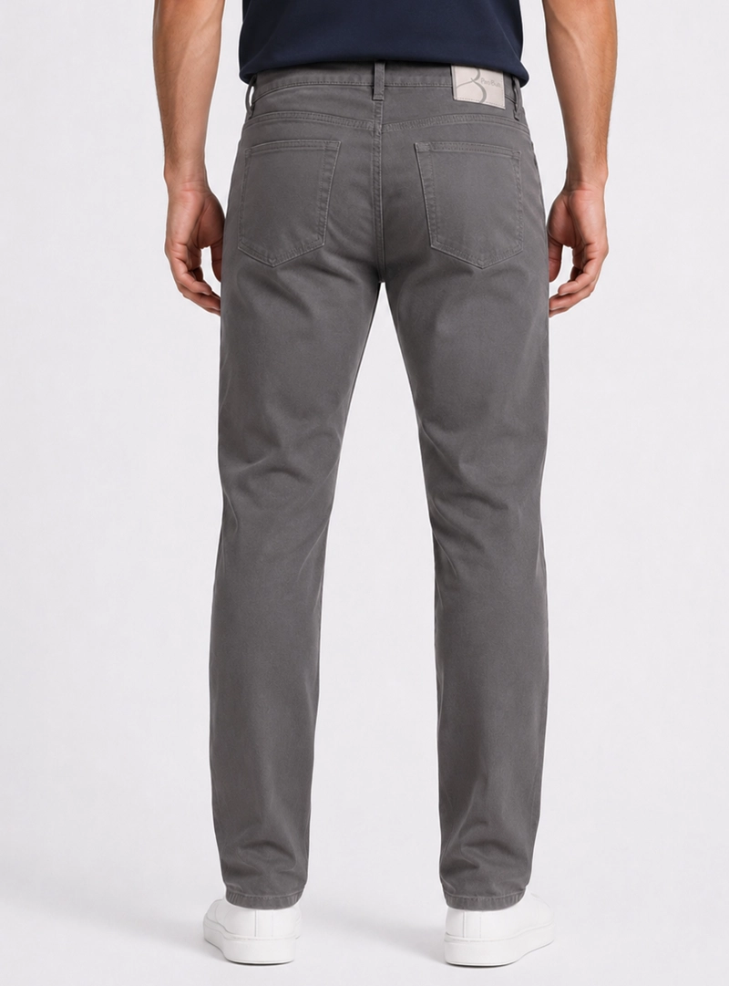 PANTALON 5 POCKET SPANDEX REGULAR FIT GRIS PIERO BUTTI - 2