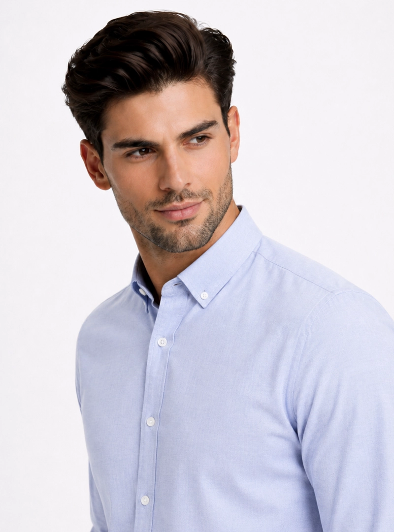 CAMISA FANTASIA REGULAR FIT AZUL PIERO BUTTI - 3